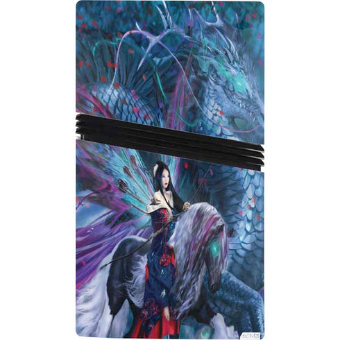 Ride of the Yokai Fairy and Dragon by Ruth Thompson PS5 Pro Console Skin